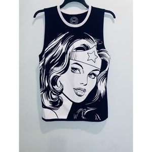 DC Black and White Graphic Tank Top